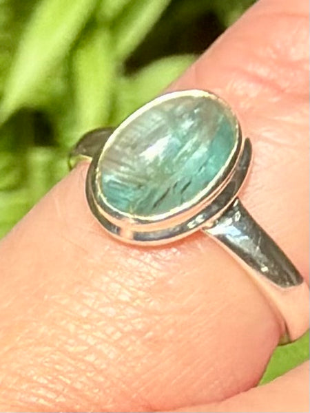 Gorgeous Aqua Kyanite Ring Size 5.5