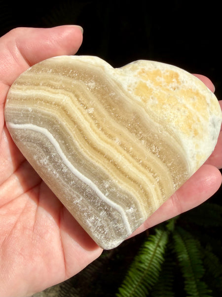 Large Calcite Carved Heart