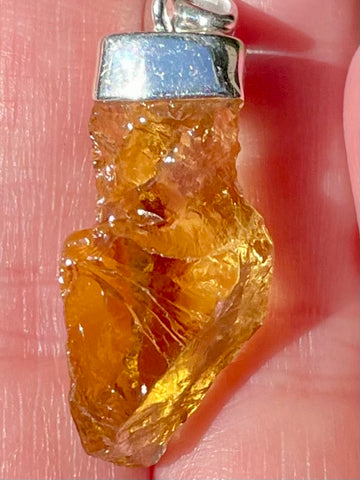 Rough Citrine Pendant