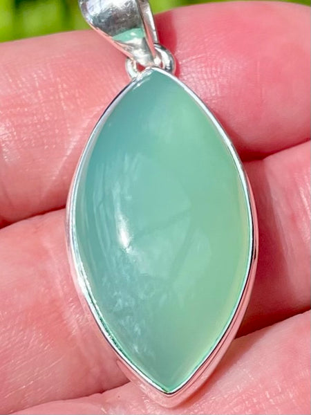 Aqua Chalcedony Pendant - Morganna’s Treasures 