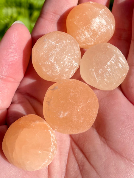 Orange Selenite Spheres - Morganna’s Treasures 