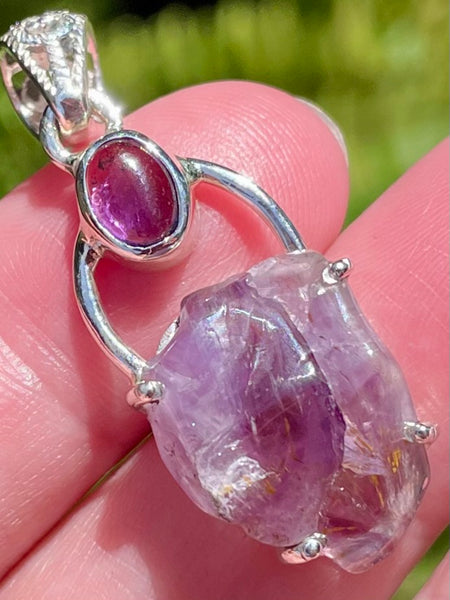 Amethyst and Super Seven (Melody's Stone) Pendant - Morganna’s Treasures 