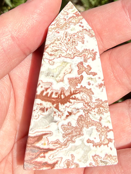 Crazy Lace Agate Obelisk