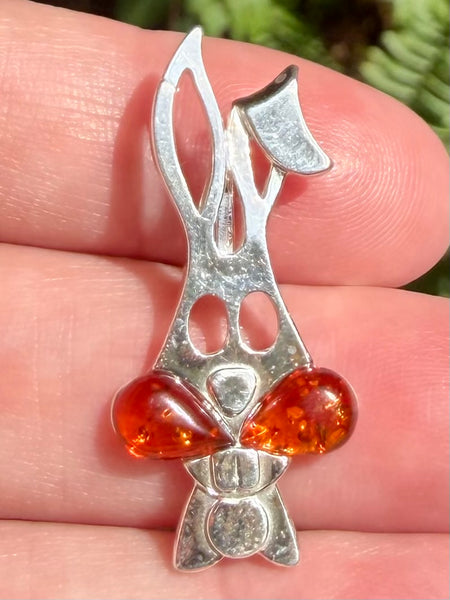 Baltic Amber Rabbit Pendant - Morganna’s Treasures