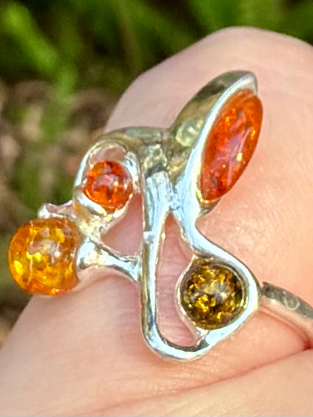 Abstract Baltic Amber Ring Size 7 - Morganna’s Treasures