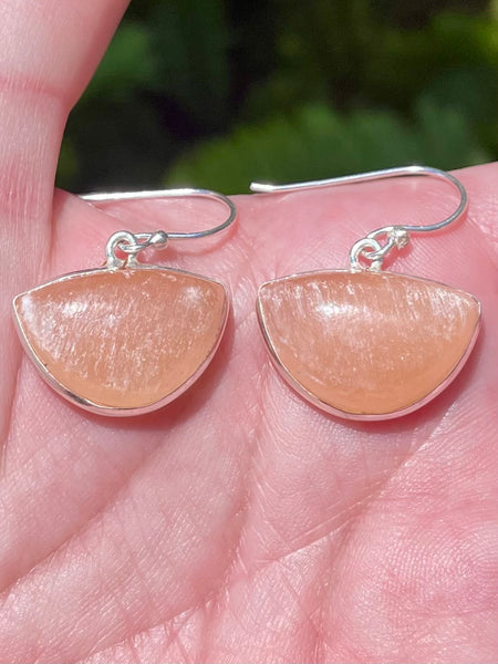 Orange Selenite Earrings - Morganna’s Treasures 