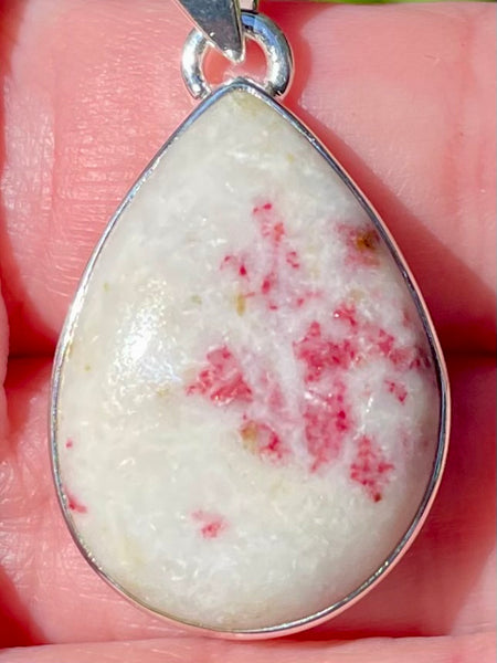 Cinnabar in Scapolite Pendant - Morganna’s Treasures