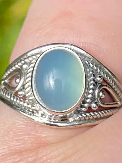 Aqua Chalcedony Ring Size 6 - Morganna’s Treasures 