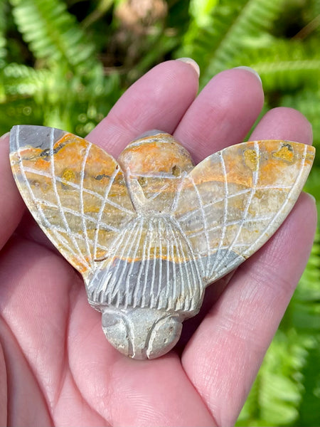 Hand Carved Bumblebee Jasper Bee - Morganna’s Treasures