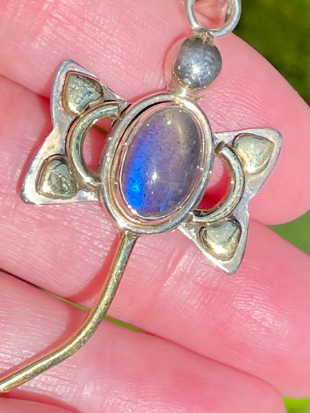 Labradorite Dragonfly Pendant - Morganna’s Treasures