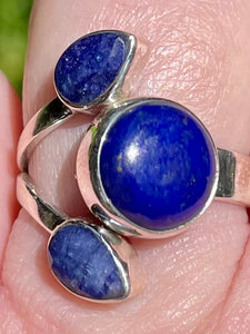 Lapis Lazuli and Blue Sapphire Ring Size 7.5 - Morganna’s Treasures 