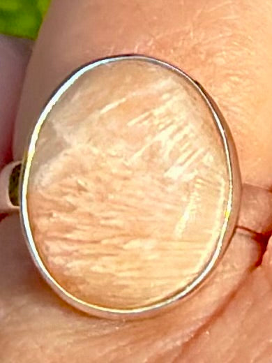Orange Scolecite Ring Size 8 - Morganna’s Treasures