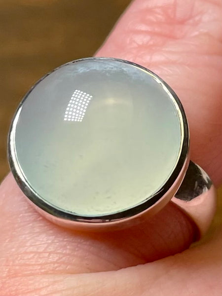 Aqua Chalcedony Ring Size 7