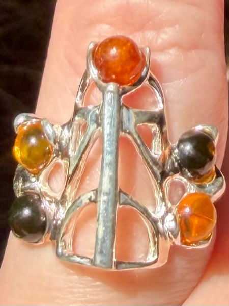 Baltic Amber Ring Size 4.5