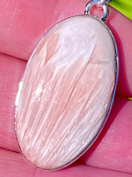 Orange Scolecite Pendant