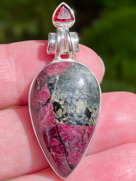 Russian Eudialyte and Garnet Pendant - Morganna’s Treasures 