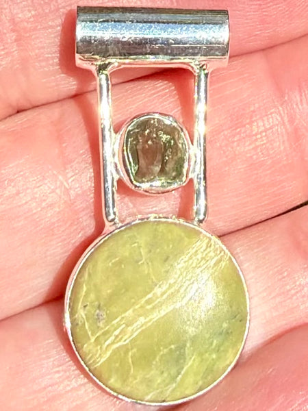 Imperial Opal and Green Apatite Pendant