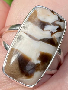 Peanut Wood Jasper Ring Size 7.5 - Morganna’s Treasures 