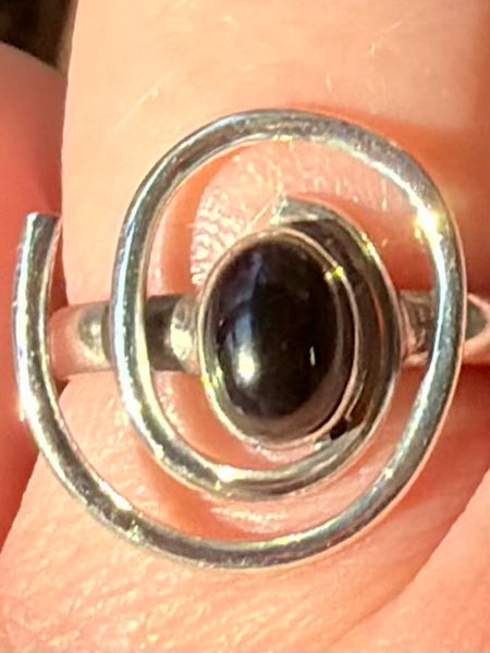 Black Onyx Ring Size 7.5 - Morganna’s Treasures