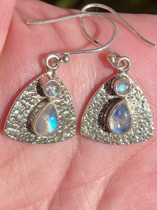 Rainbow Moonstone Earrings