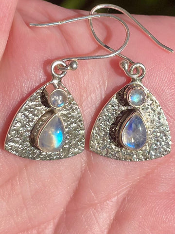 Rainbow Moonstone Earrings - Morganna’s Treasures