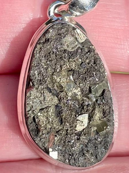 Pyrite in Basalt Pendant