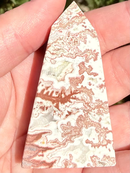 Crazy Lace Agate Obelisk