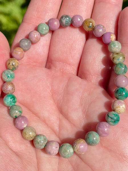 Phosphosiderite and Chrysocolla Bracelet - Morganna’s Treasures