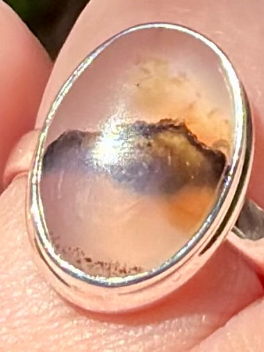 Montana Agate from the Yellowstone River Ring Size 7.5