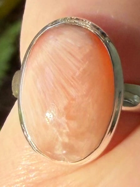 Orange Scolecite Ring Size 5.5 - Morganna’s Treasures
