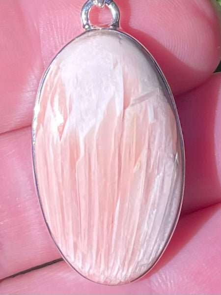 Orange Scolecite Pendant