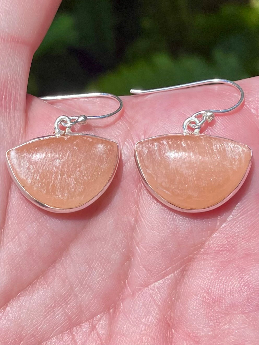 Orange Selenite Earrings - Morganna’s Treasures 