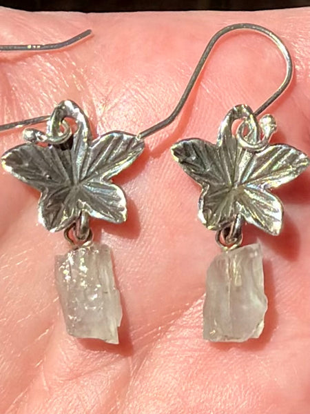 Prehnite Flower Earrings - Morganna’s Treasures