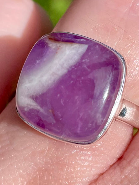 Chevron Amethyst Ring Size 7.5 - Morganna’s Treasures