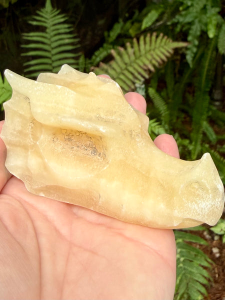 Large Orange Calcite Dragon