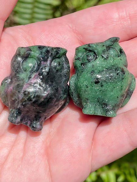 Ruby in Zoisite Owl - Morganna’s Treasures