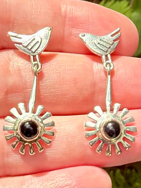 Black Onyx Birds Earrings - Morganna’s Treasures
