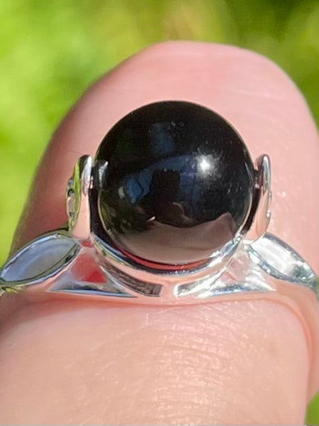 Black Onyx Meditation Spin Ring Size 7.5 - Morganna’s Treasures 