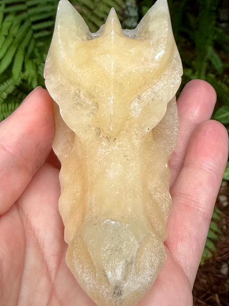 Large Orange Calcite Dragon