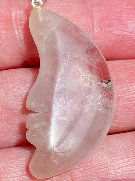 Clear Quartz Moon Pendant - Morganna’s Treasures
