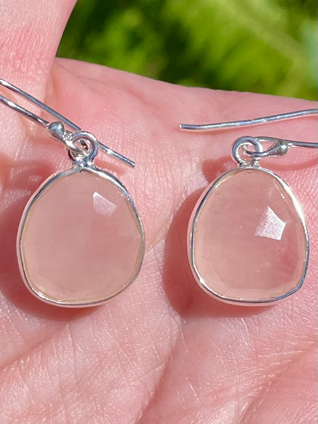 Faceted Rose Quartz Earrings - Morganna’s Treasures 