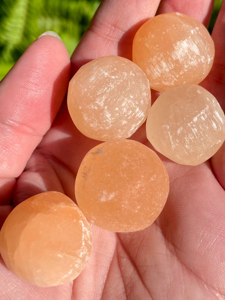 Orange Selenite Spheres - Morganna’s Treasures 
