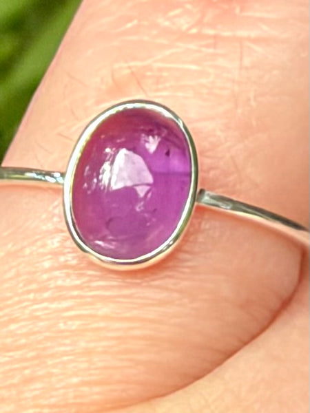 Purple Amethyst Ring Size 6.5 - Morganna’s Treasures