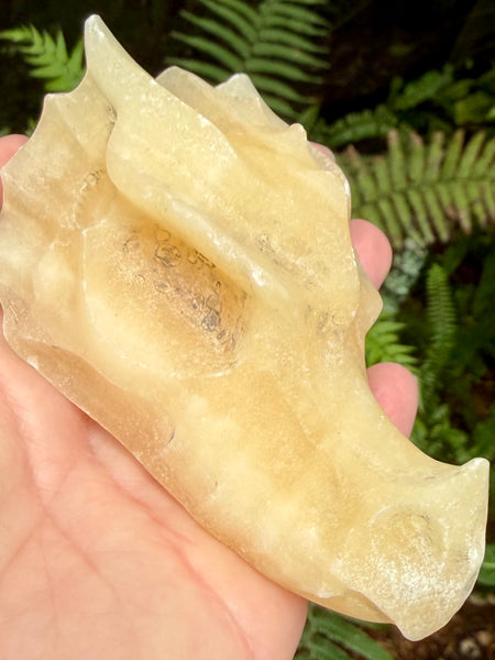 Large Orange Calcite Dragon