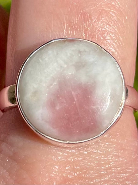 Pink Tourmaline in Quartz Ring Size 9 - Morganna’s Treasures