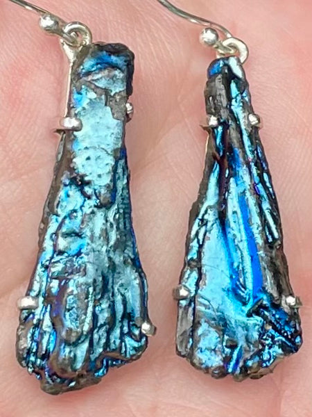 Rainbow Aura Kyanite Earrings - Morganna’s Treasures 