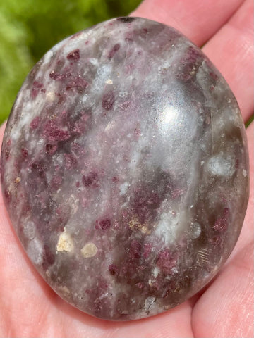 Large Garnet Palm Stone from Madagascar - Morganna’s Treasures 