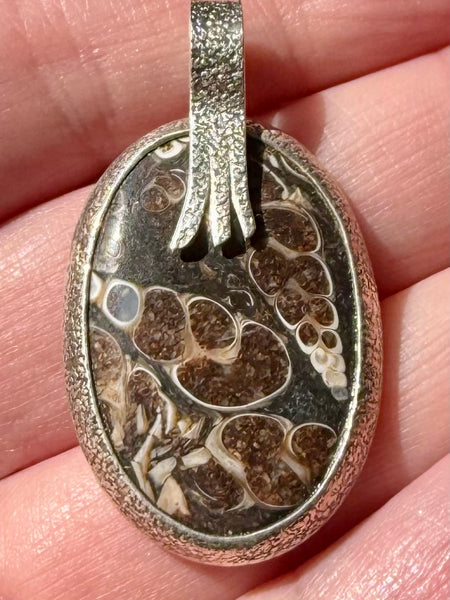 Turritella Agate Pendant - Morganna’s Treasures