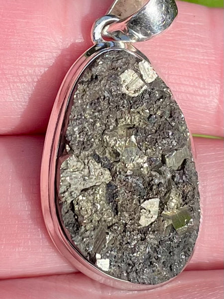 Pyrite in Basalt Pendant - Morganna’s Treasures