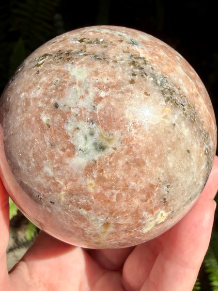 Peach Blossom Jasper Sphere